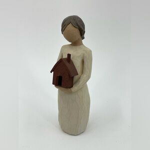 Willow Tree Angel Figurine: “Mi Casa” Demdaco by Susan Lordi Resin Angel